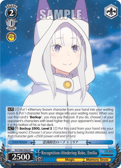 Recognition-Hindering Robe, Emilia — Re:ZERO -Starting Life in Another World- Memory Snow