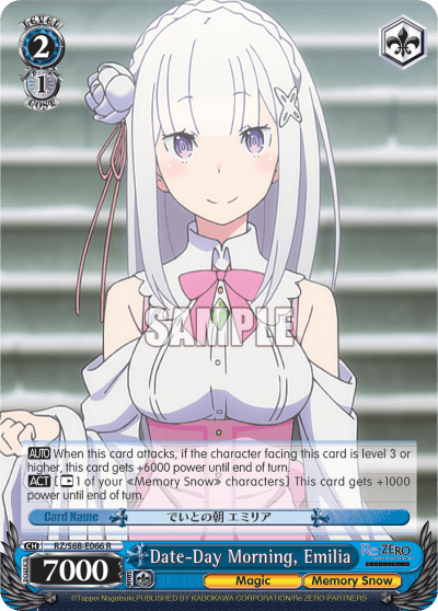Date-Day Morning, Emilia — Re:ZERO -Starting Life in Another World- Memory Snow