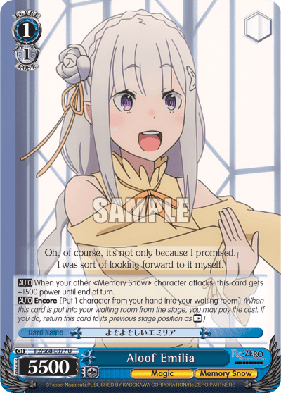 Aloof Emilia — Re:ZERO -Starting Life in Another World- Memory Snow