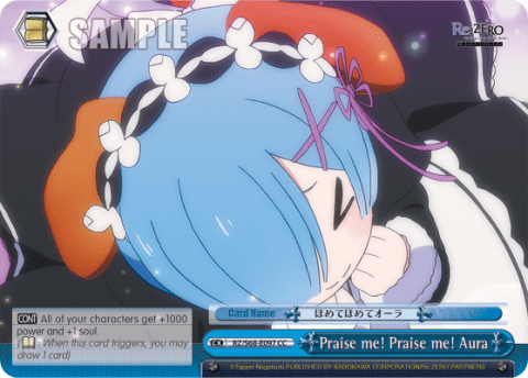 Praise me! Praise me! Aura — Re:ZERO -Starting Life in Another World- Memory Snow