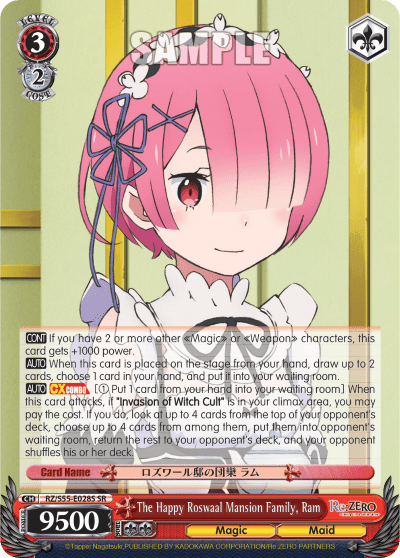 The Happy Roswaal Mansion Family, Ram (Holo) — Re:ZERO -Starting Life in Another World- Vol.2