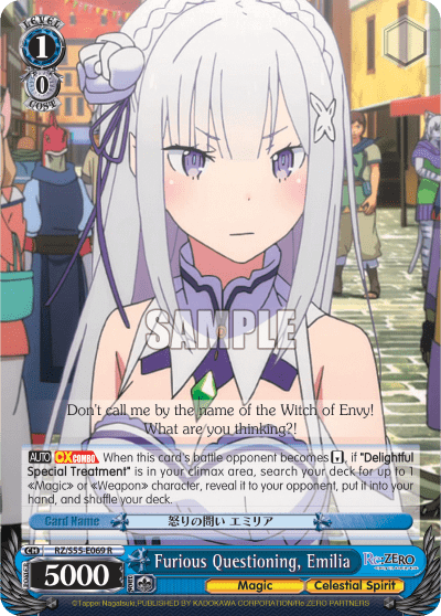 Furious Questioning, Emilia — Re:ZERO -Starting Life in Another World- Vol.2