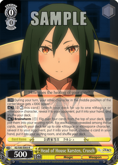 Head of House Karsten, Crusch — Re:ZERO -Starting Life in Another World-