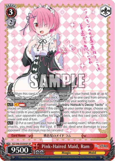 Pink-Haired Maid, Ram — Re:ZERO -Starting Life in Another World-