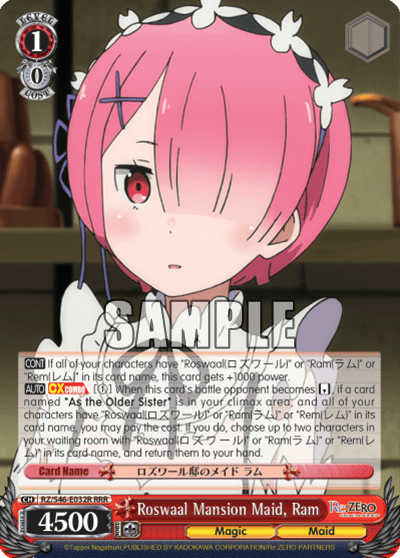 Roswaal Mansion Maid, Ram — Re:ZERO -Starting Life in Another World-