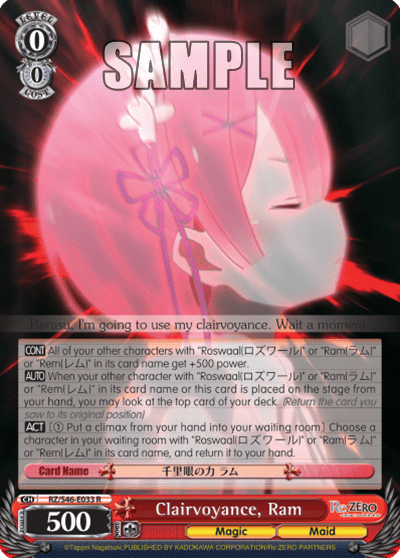 Clairvoyance, Ram — Re:ZERO -Starting Life in Another World-