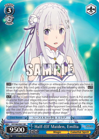 Half-Elf Maiden, Emilia — Re:ZERO -Starting Life in Another World-