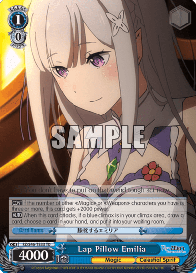 Lap Pillow Emilia — [TD] Re:ZERO -Starting Life in Another World-