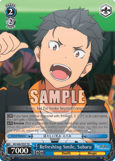 Refreshing Smile, Subaru — [TD] Re:ZERO -Starting Life in Another World-