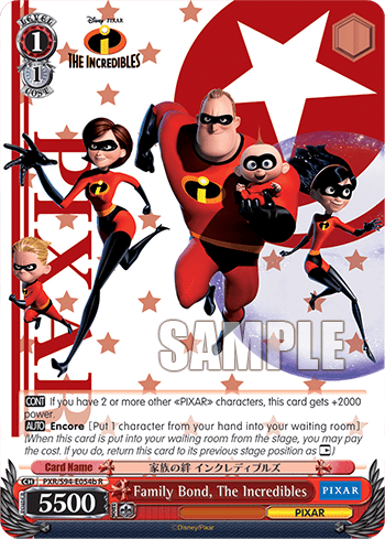 Family Bond, The Incredibles — PIXAR CHARACTERS