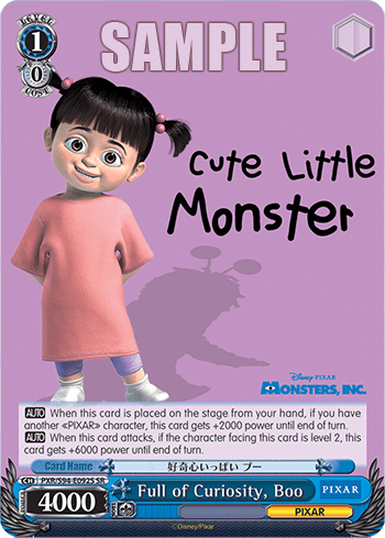 Full of Curiosity, Boo (Holo) — PIXAR CHARACTERS