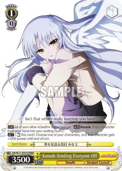 Kanade Sending Everyone Off — Angel Beats! Re:Edit