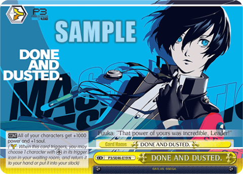 DONE AND DUSTED. — [EX] Premium Booster Persona 3 Reload™