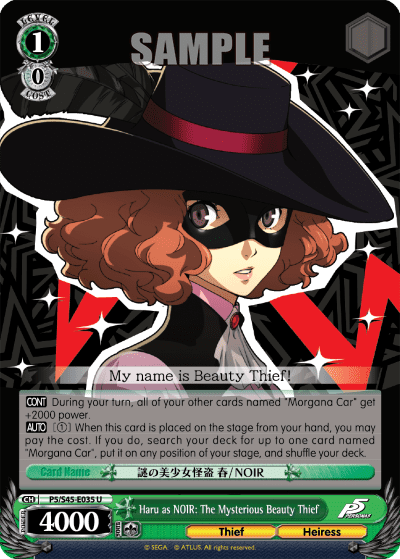 Haru as NOIR: The Mysterious Beauty Thief — Persona 5