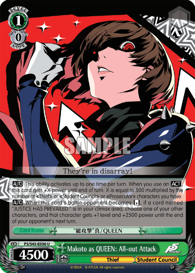 Makoto as QUEEN: All-out Attack — Persona 5