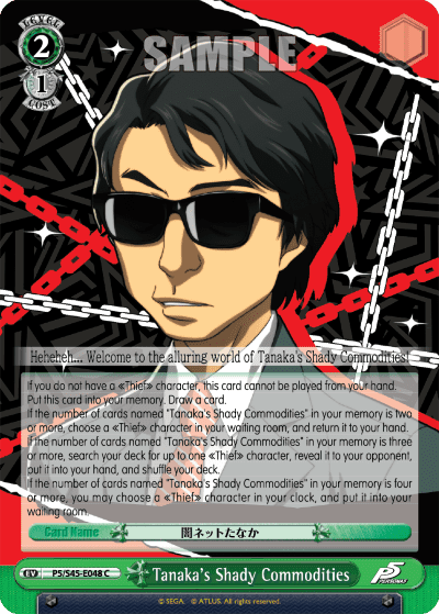 Tanaka's Shady Commodities — Persona 5