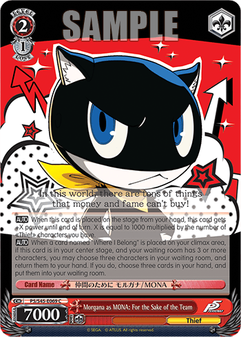 Morgana as MONA: For the Sake of the Team — Persona 5
