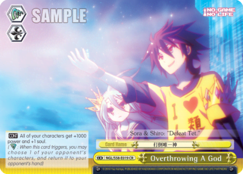 Overthrowing A God — No Game No Life