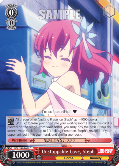 Unstoppable Love, Steph — No Game No Life