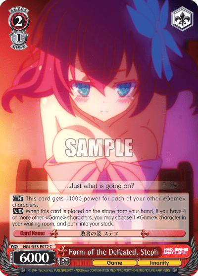 Form of the Defeated, Steph — No Game No Life