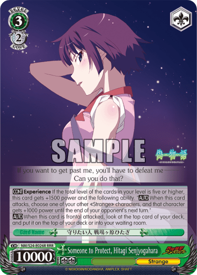 Someone to Protect, Hitagi Senjyogahara — NISEMONOGATARI