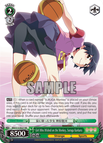 Girl Who Wished on the Monkey, Suruga Kanbaru — BAKEMONOGATARI