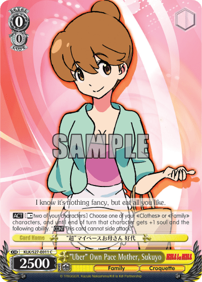 "Uber" Own Pace Mother, Sukuyo — KILL la KILL
