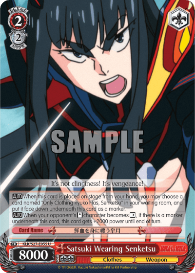 Satsuki Wearing Senketsu — KILL la KILL