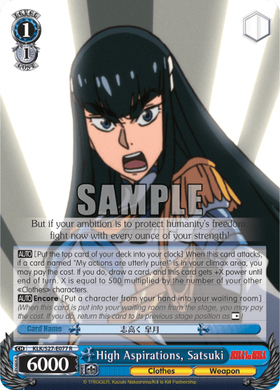 High Aspirations, Satsuki — KILL la KILL