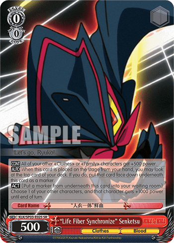 "Life Fiber Synchronize" Senketsu (Holo) — Power Up Set 2023 - KILL La KILL