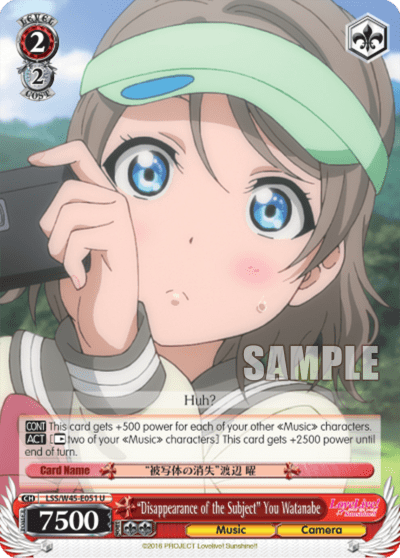 "Disappearance of the Subject" You Watanabe (LSS/W45-E051) — Love Live! Sunshine!!