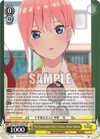 The Quintuplets After 5 Years, Ichika Nakano (5HY/W101-E101) — The Quintessential Quintuplets Movie