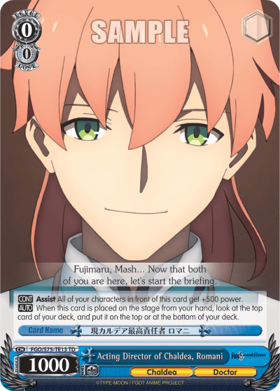 Acting Director of Chaldea, Romani (FGO/S75-TE13) — [TD] Fate/Grand Order Absolute Demonic Front: Babylonia