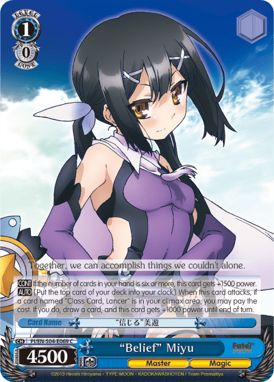 “Belief” Miyu (PI/EN-S04-E069) — Fate/kaleid liner PRISMA ILLYA