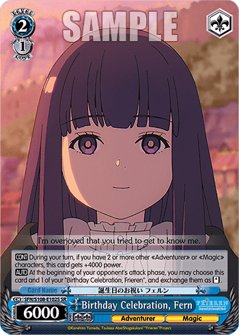Birthday Celebration, Fern (Holo) (SFN/S108-E102S) — Frieren: Beyond Journey’s End