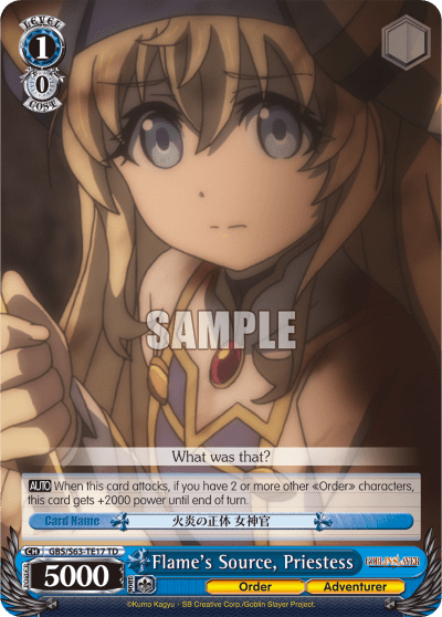 Flame's Source, Priestess (GBS/S63-TE17) — [TD] Goblin Slayer