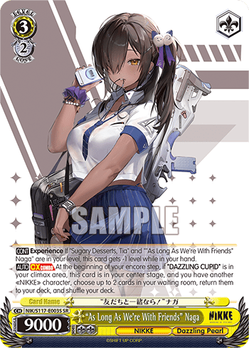 “As Long As We're With Friends” Naga (Holo) (NIK/S117-E003S) — Booster Pack GODDESS OF VICTORY: NIKKE