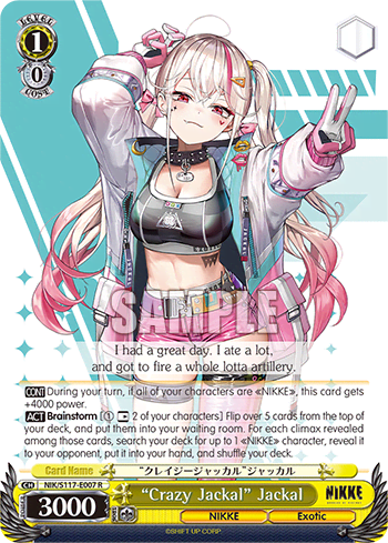 “Crazy Jackal” Jackal (NIK/S117-E007) — Booster Pack GODDESS OF VICTORY: NIKKE