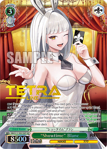 “Showtime” Blanc (NIK/S117-E031SSP) — Booster Pack GODDESS OF VICTORY: NIKKE