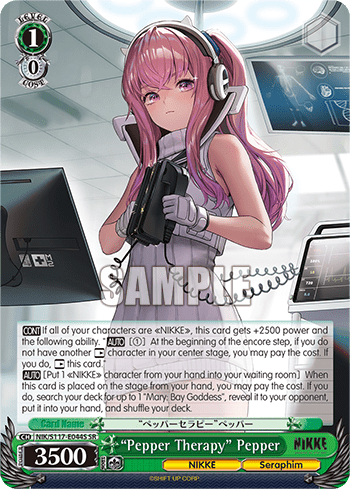 “Pepper Therapy” Pepper (Holo) (NIK/S117-E044S) — Booster Pack GODDESS OF VICTORY: NIKKE