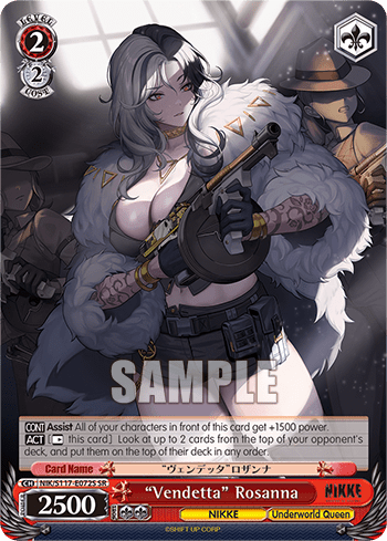 “Vendetta” Rosanna (Holo) (NIK/S117-E072S) — Booster Pack GODDESS OF VICTORY: NIKKE