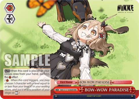 BOW-WOW PARADISE (NIK/S117-E084R) — Booster Pack GODDESS OF VICTORY: NIKKE