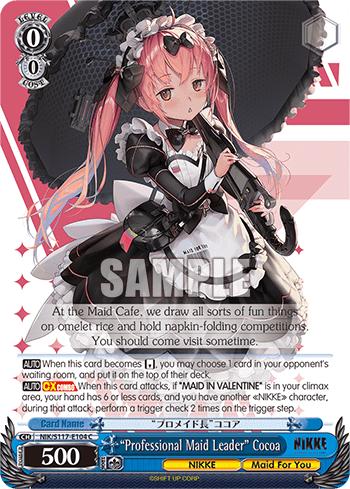 “Professional Maid Leader” Cocoa (NIK/S117-E104) — Booster Pack GODDESS OF VICTORY: NIKKE