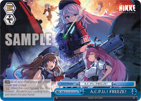 A.C.P.U.! FREEZE! (NIK/S117-E115) — Booster Pack GODDESS OF VICTORY: NIKKE