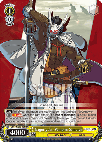Nagoriyuki: Vampire Samurai (GGST/SX06-001) — Guilty Gear -Strive-