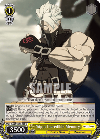 Chipp: Incredible Memory (GGST/SX06-012) — Guilty Gear -Strive-