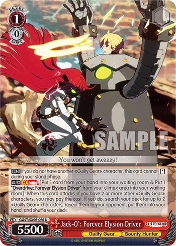 Jack-O': Forever Elysion Driver (GGST/SX06-066) — Guilty Gear -Strive-
