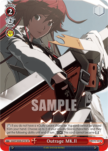 Outrage MK.II (Holo) (GGST/SX06-075S) — Guilty Gear -Strive-