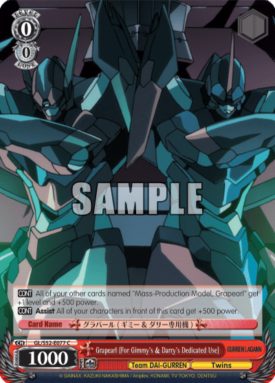 Grapearl (For Gimmy's & Darry's Dedicated Use) (GL/S52-E077) — GURREN LAGANN