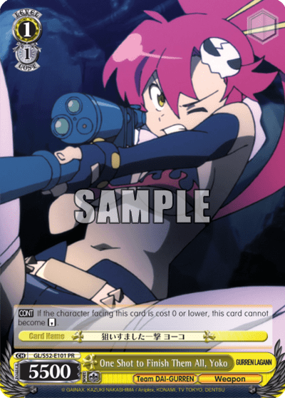 One Shot to Finish Them All, Yoko (GL/S52-E101) — GURREN LAGANN